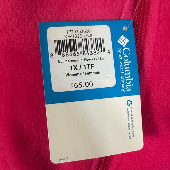 Columbia Women's Pink Fleece Jacket - Picture 6 of 8